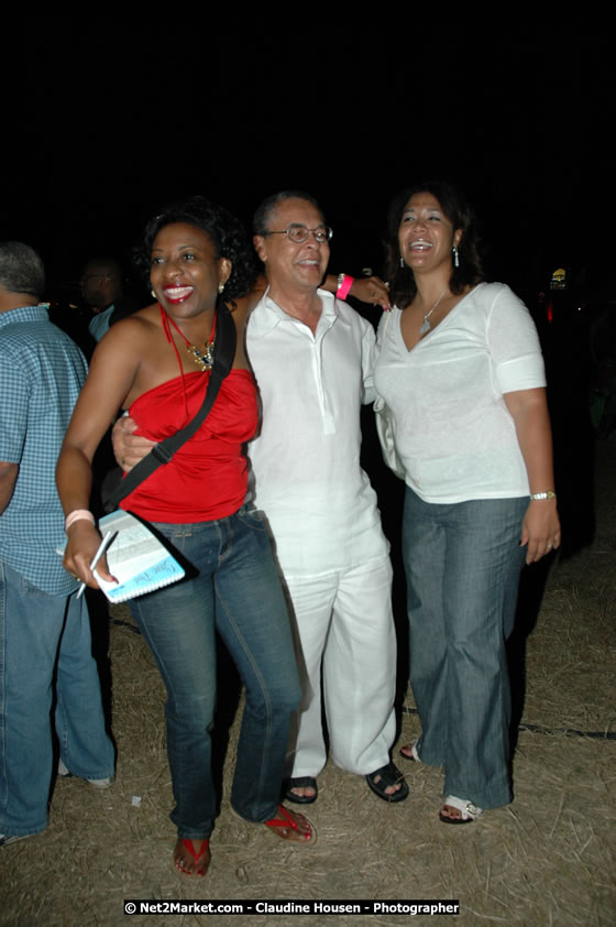 The Hon. Orette Bruce Goldwin, M.P., Prime Minister of Jamaica, Minister of Tourism, Hon. Edmund Bartlett, and Director of Tourism, Basil Smith at the Air Jamaica Jazz and Blues Festival 2008 The Art of Music - Ridday, January 25, 2008 - Air Jamaica Jazz & Blues 2008 The Art of Music venue at the Aqaueduct on Rose Hall Resort & Counrty Club, Montego Bay, St. James, Jamaica W.I. - Thursday, January 24 - Saturday, January 26, 2008 - Photographs by Net2Market.com - Claudine Housen & Barry J. Hough Sr, Photographers - Negril Travel Guide, Negril Jamaica WI - http://www.negriltravelguide.com - info@negriltravelguide.com...!