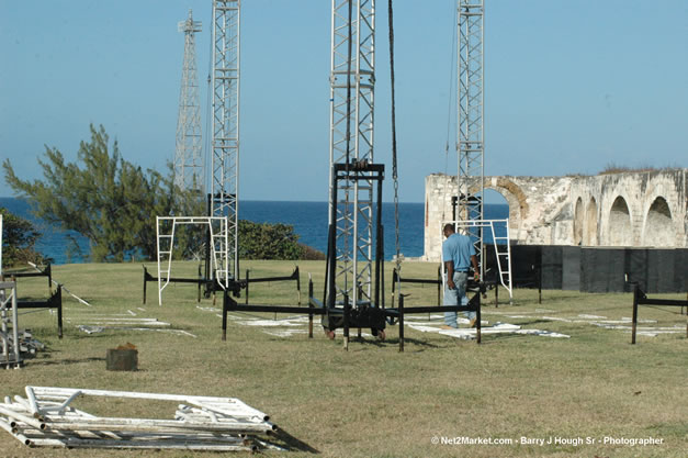 TurnKey Production's Office & Aqueduct Venue Under Construction - Tuesday, January 16th - 10th Anniversary - Air Jamaica Jazz & Blues Festival 2007 - The Art of Music - Tuesday, January 23 - Saturday, January 27, 2007, The Aqueduct on Rose Hall, Montego Bay, Jamaica - Negril Travel Guide, Negril Jamaica WI - http://www.negriltravelguide.com - info@negriltravelguide.com...!
