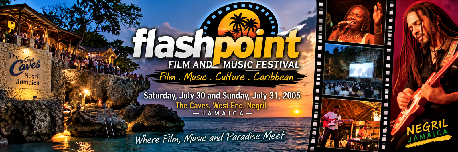 FlashPoint Film and Music Festival 2005 at The Caves, West End, Negril