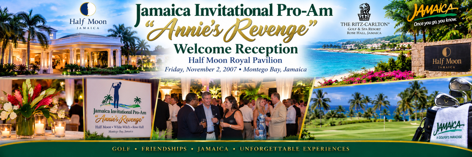 Welcome Reception at Half Moon Royal Pavilion — Jamaica Invitational Pro-Am "Annie's Revenge"
