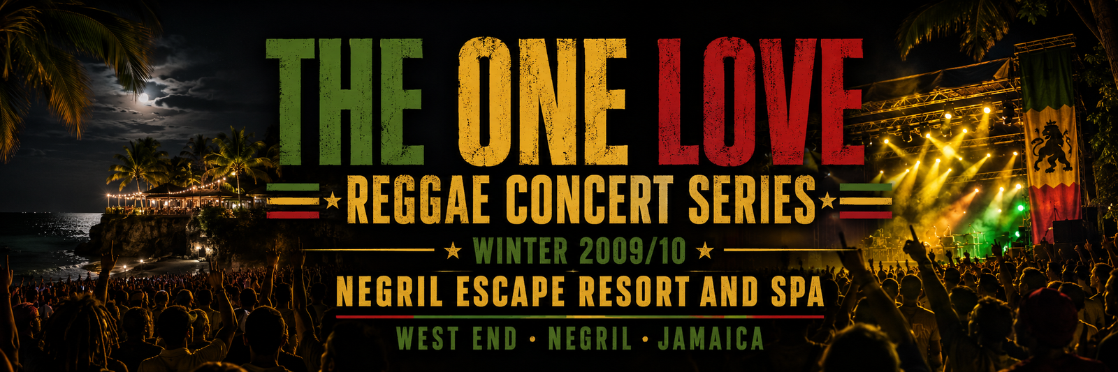The One Love Reggae Concert Series Winter 2009/10 at Negril Escape Resort and Spa, West End, Negril, Jamaica