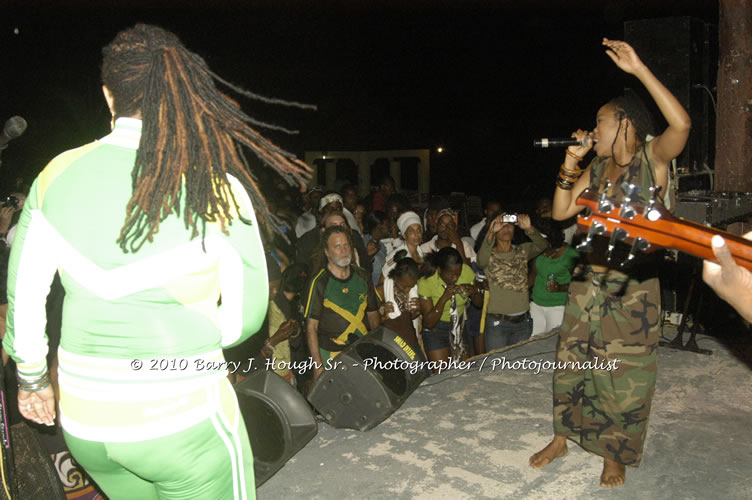 Queen Ifrica - Live In Concert - One Love Reggae Concert Series 09/10 @ Negril Escape Resort and Spa, January 5, 2010, One Love Drive, West End, Negril, Westmoreland, Jamaica W.I. - Photographs by Net2Market.com - Barry J. Hough Sr, Photographer/Photojournalist - Negril Travel Guide, Negril Jamaica WI - http://www.negriltravelguide.com - info@negriltravelguide.com...!