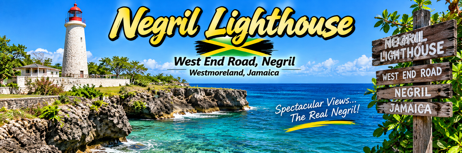 Negril Lighthouse at West End Road, Negril, Westmoreland, Jamaica