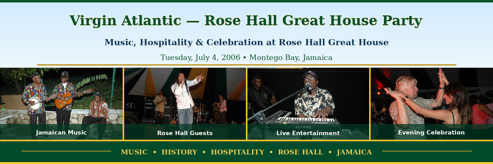 Rose Hall Great House Party — Photo Gallery 4 header