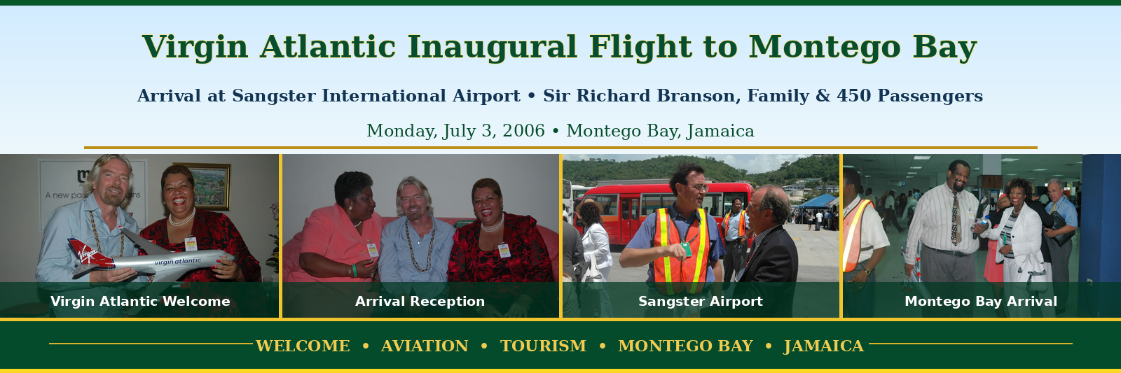 Sangster International Airport Arrival header
