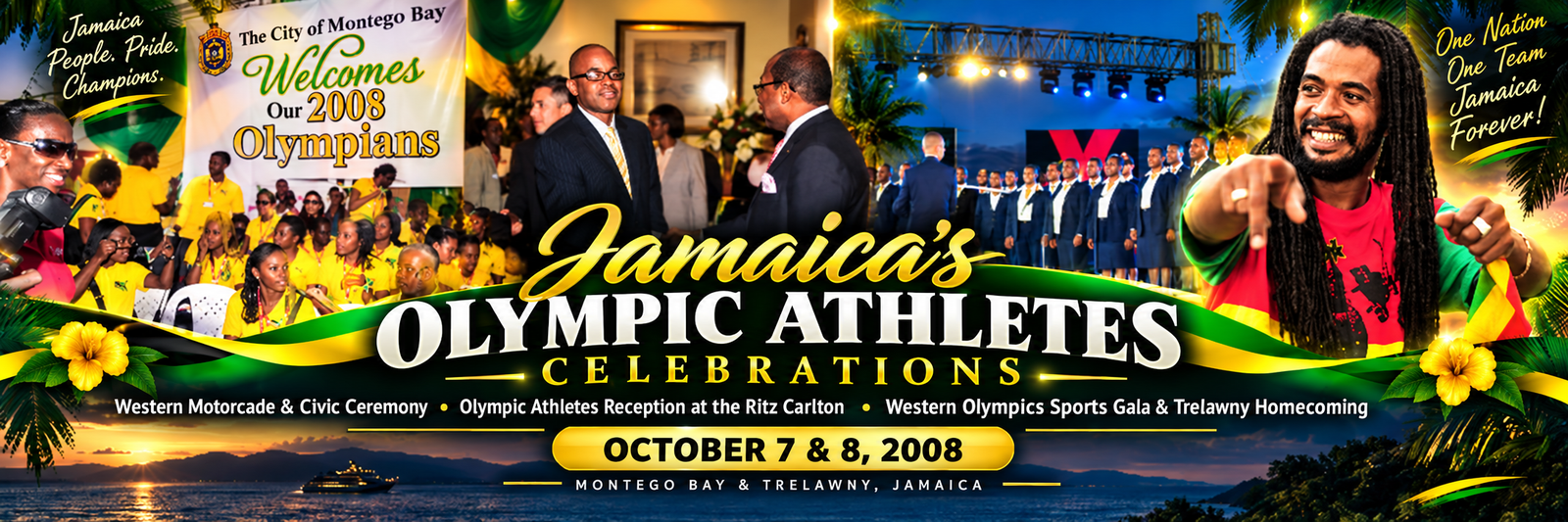 Jamaica's Olympic Athletes Celebrations - October 7 and 8, 2008