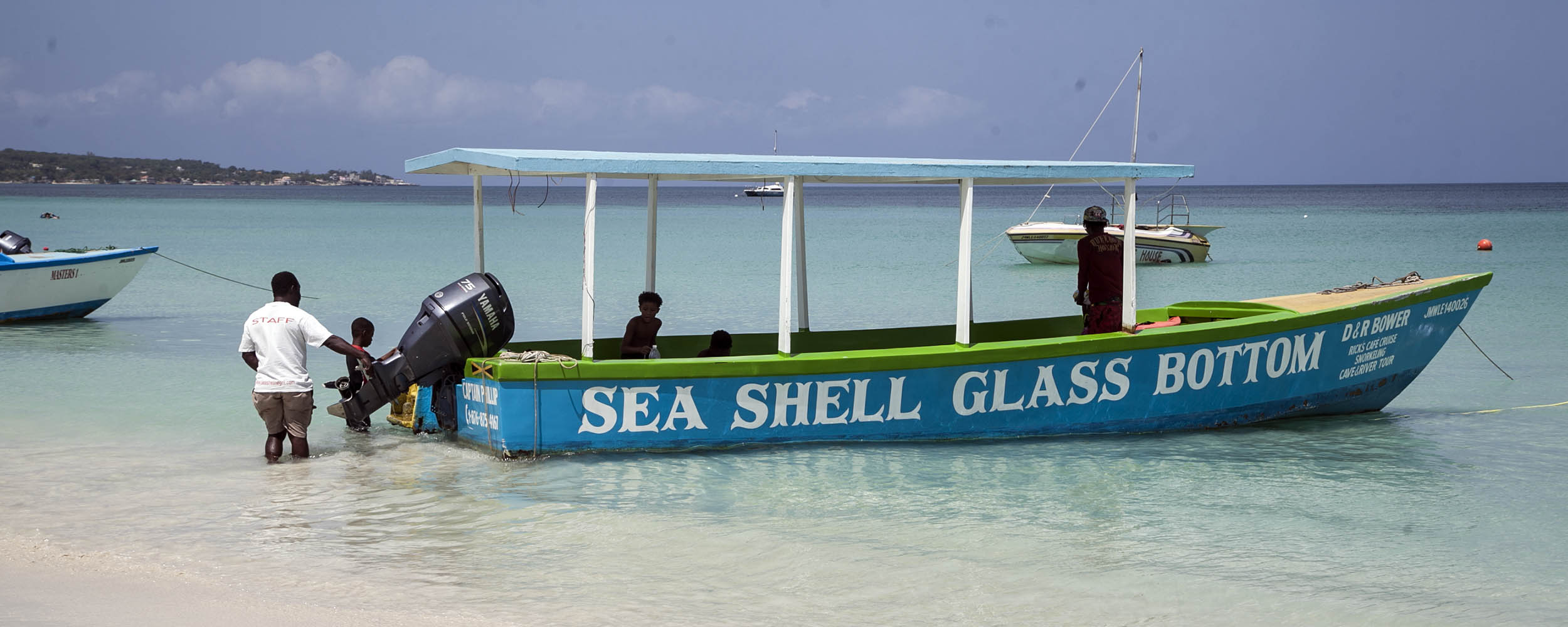 Sea Shell Glass Bottom Boat - Negril Beach, Negril Jamaica