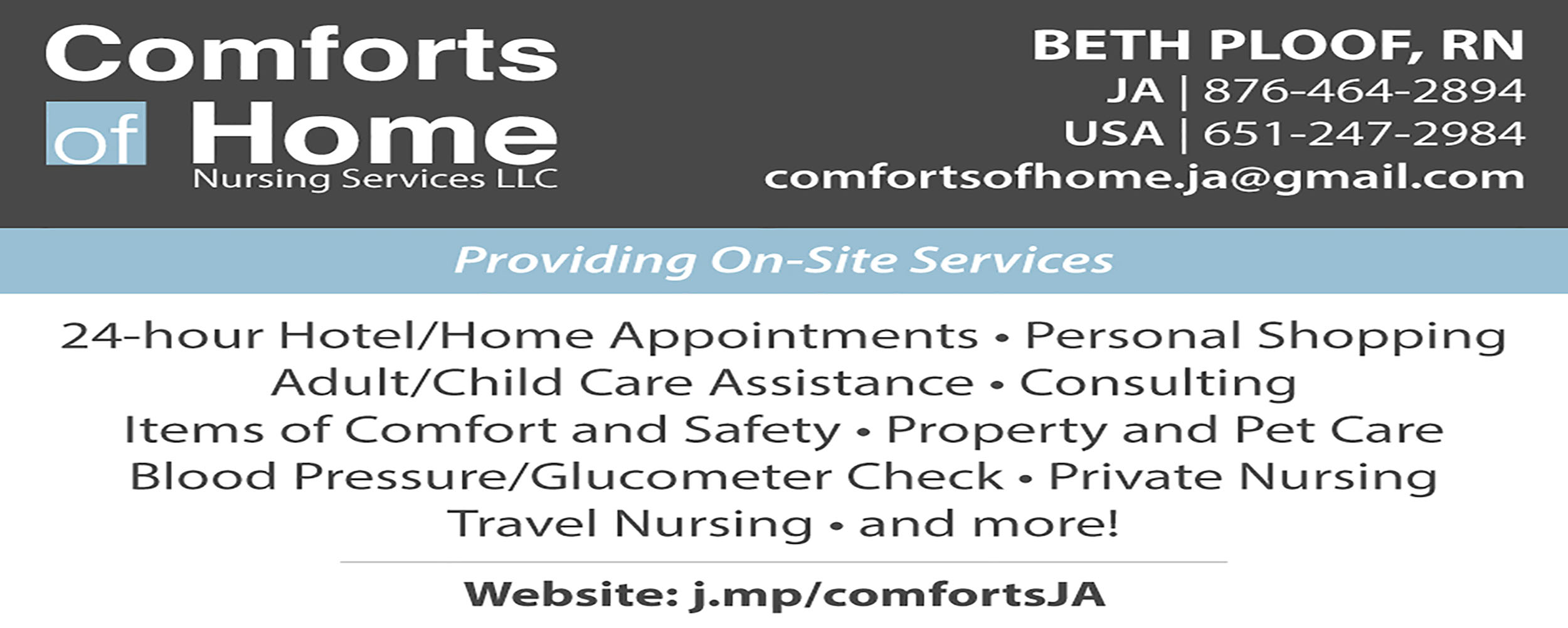 Comforts Of Home Nursing Services - West End Road - Negril Jamaica